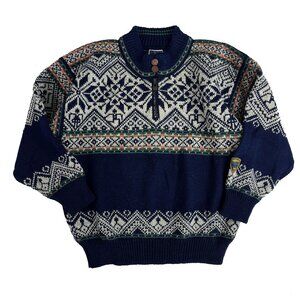Dale of Norway Thunder Bay 1995 Men Wool Ski Winter Sweater Fair Isle XS